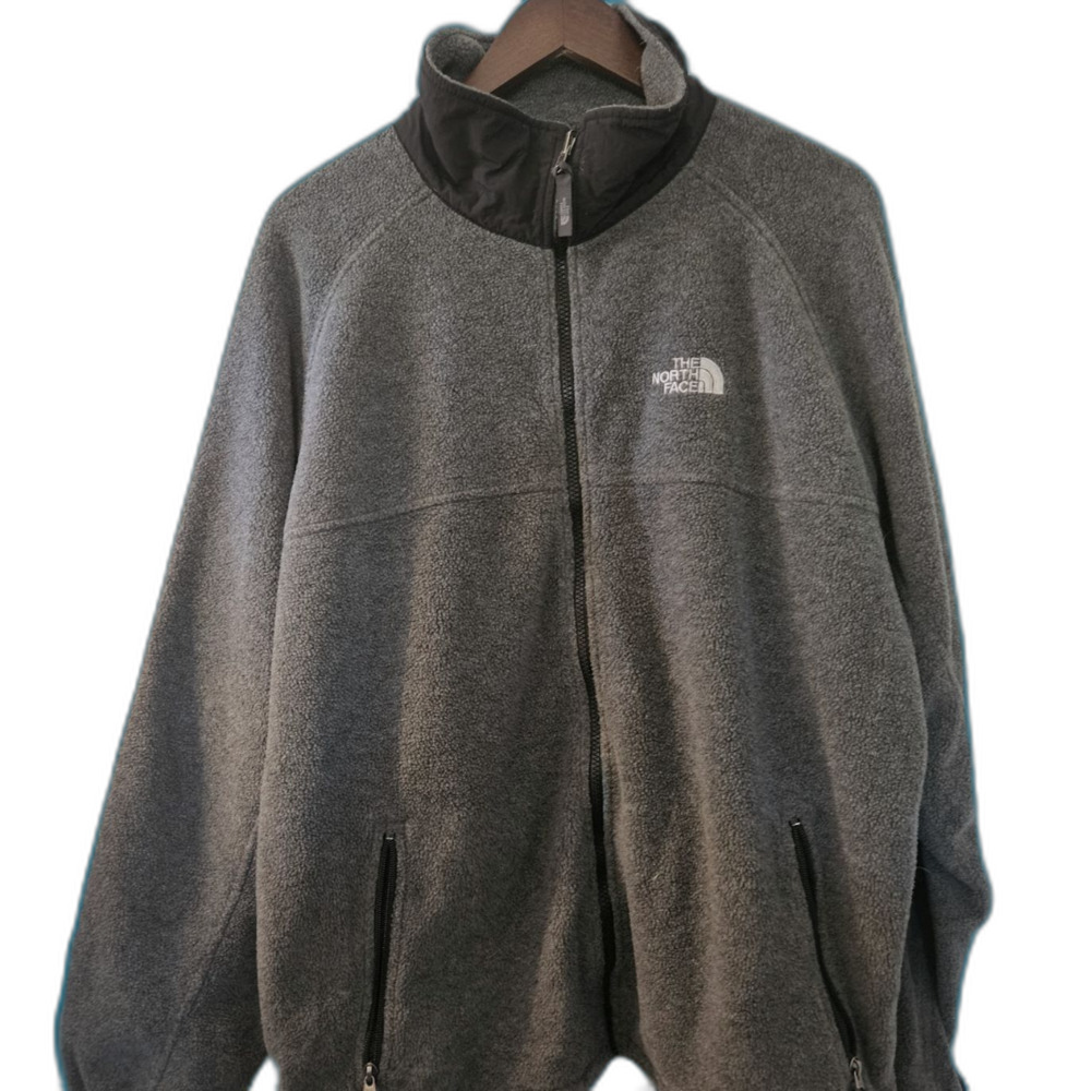 Vintage The North Face Fleece Men Large Gray Sweater Fleece
